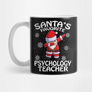 Santas Favorite Psychology Teacher Christmas Mug